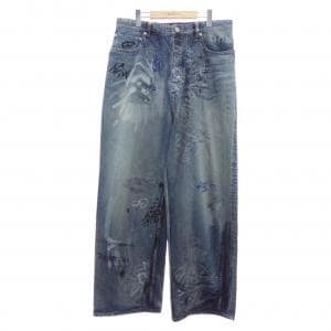 バレンシアガ BALENCIAGA GRAFFITI BAGGY 745223 TNW01 UNISEX ジーンズ