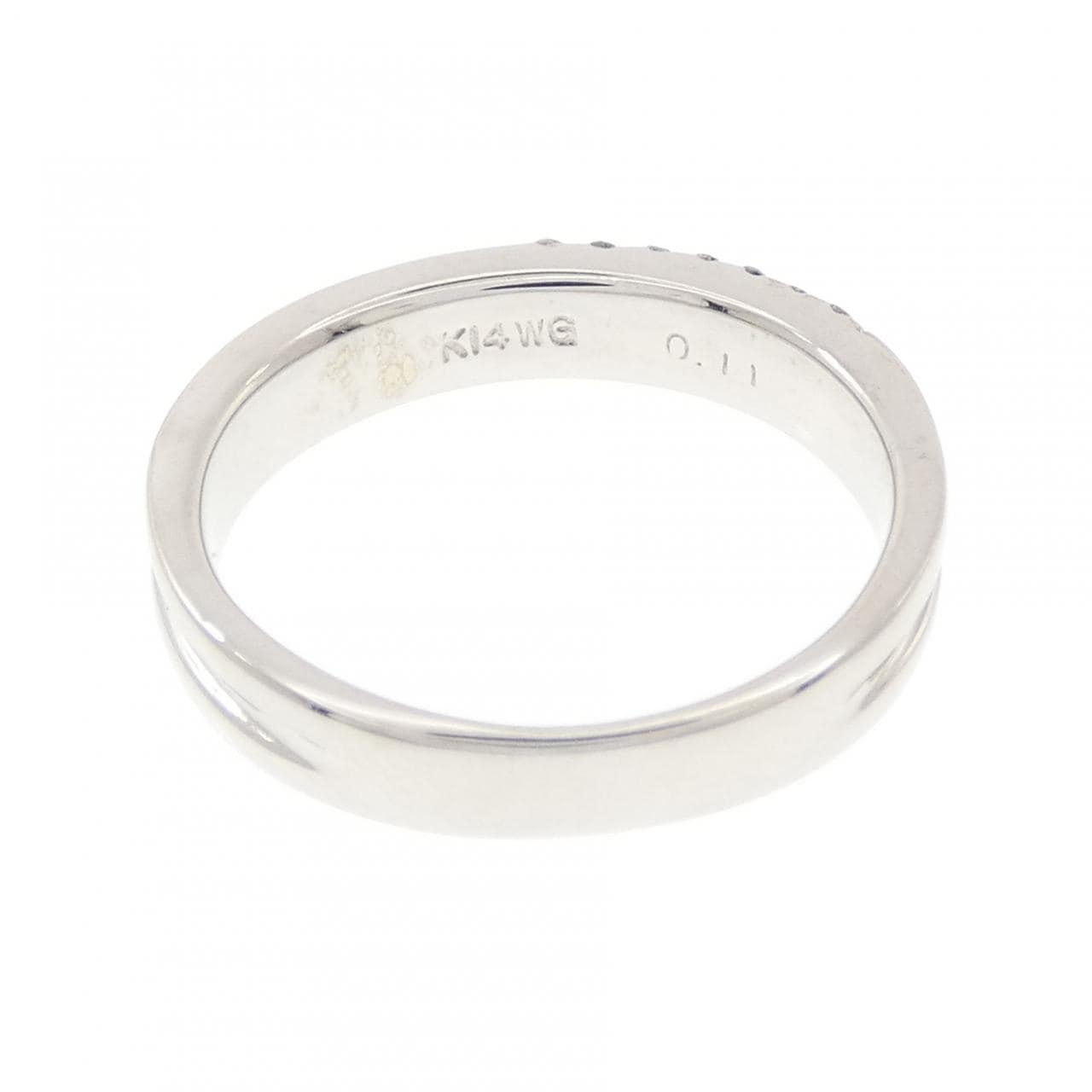 K14WG ダイヤモンド リング 0.11CT