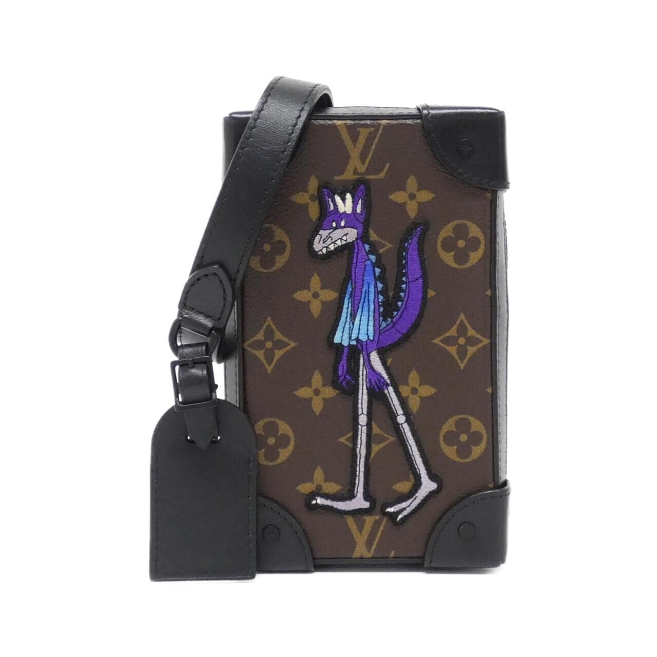 LOUIS VUITTON Monogram (LV Friends) Soft Trunk Phone Box M80144 Shoulder Bag