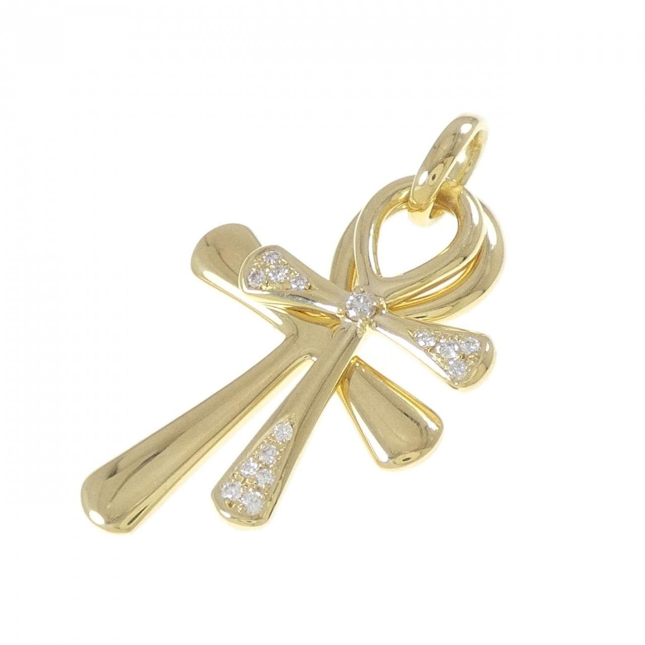 K18YG ダイヤモンド ペンダント 0.15CT