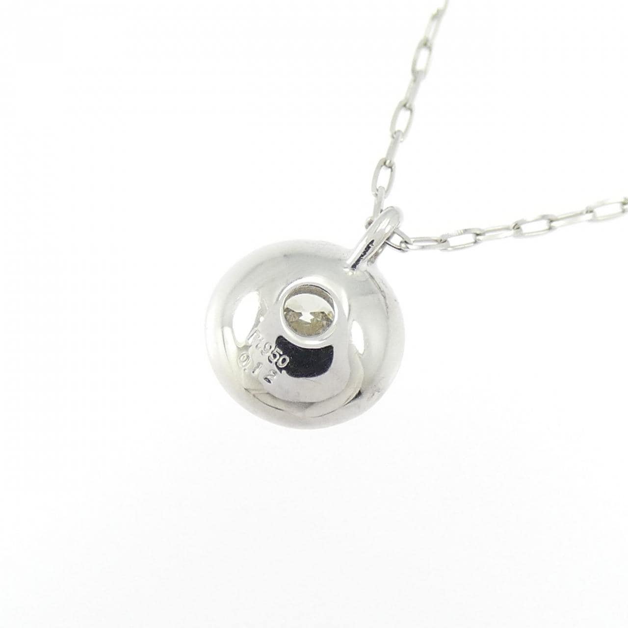 PT950/PT850 ダイヤモンド ネックレス 0.12CT