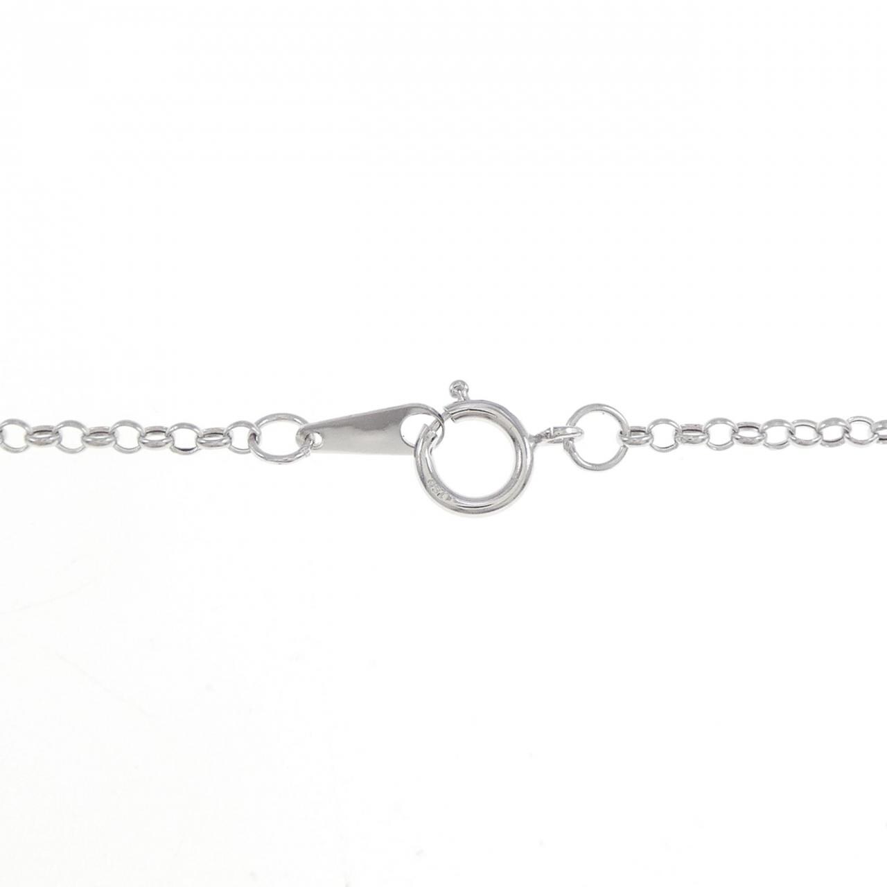 K18WG/750WG ダイヤモンド ネックレス 0.59CT