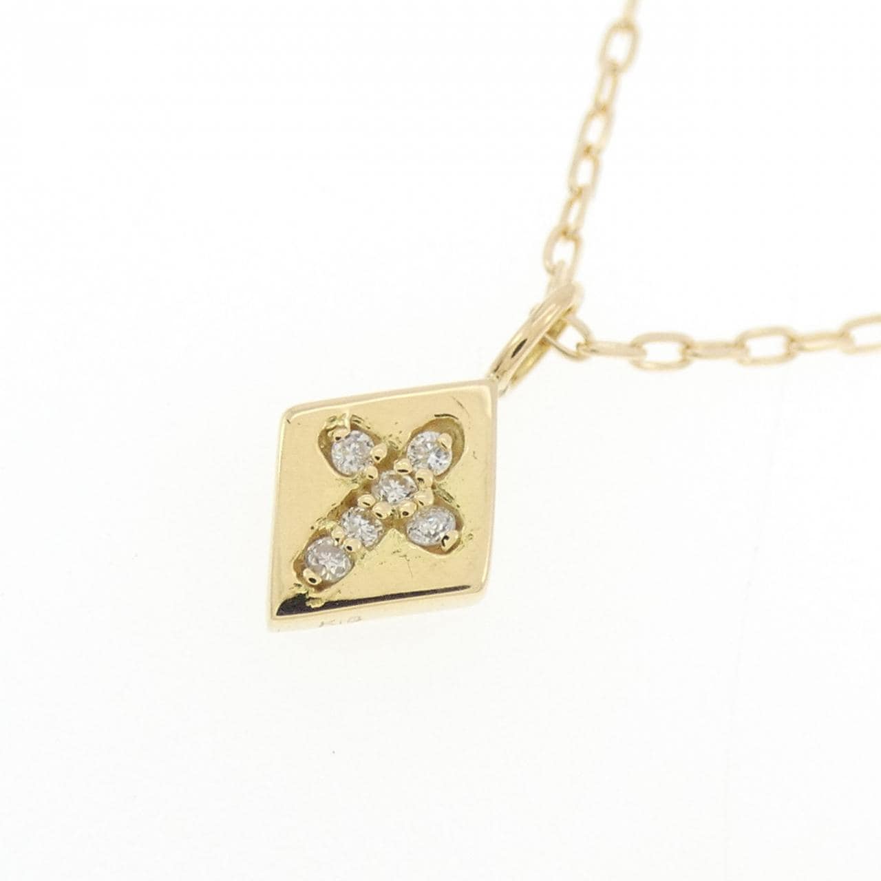 K18YG ダイヤモンド ネックレス 0.03CT