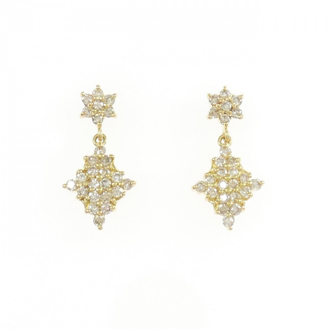 K18YG ダイヤモンド ピアス 0.50CT