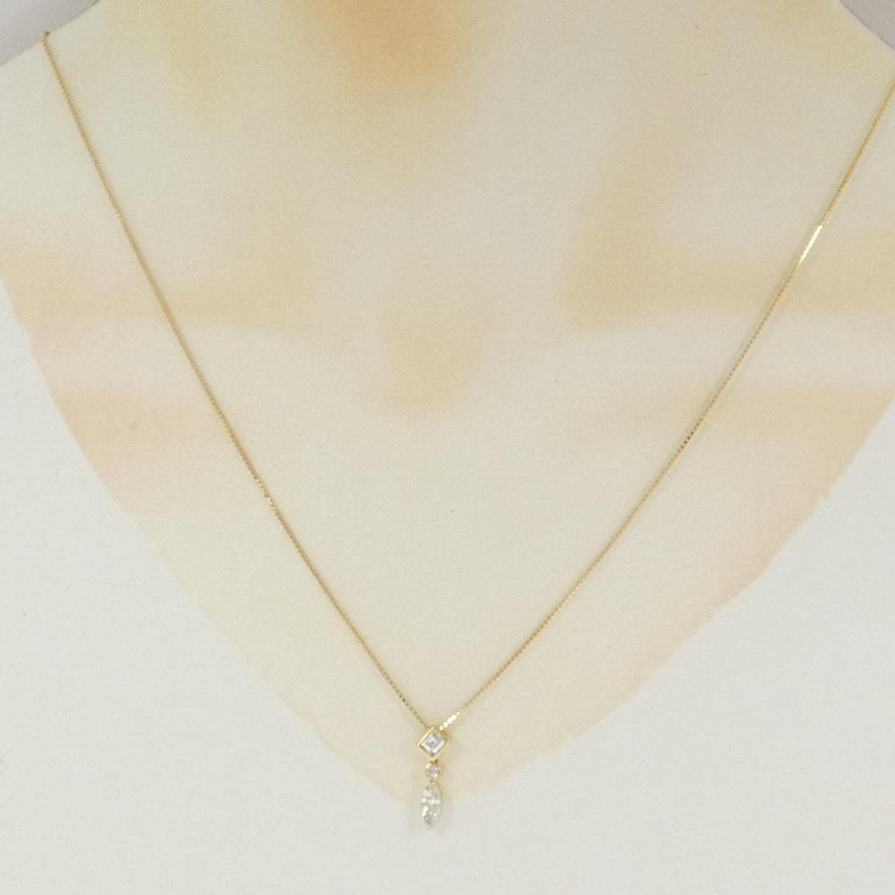 K18YG ダイヤモンド ネックレス 0.40CT