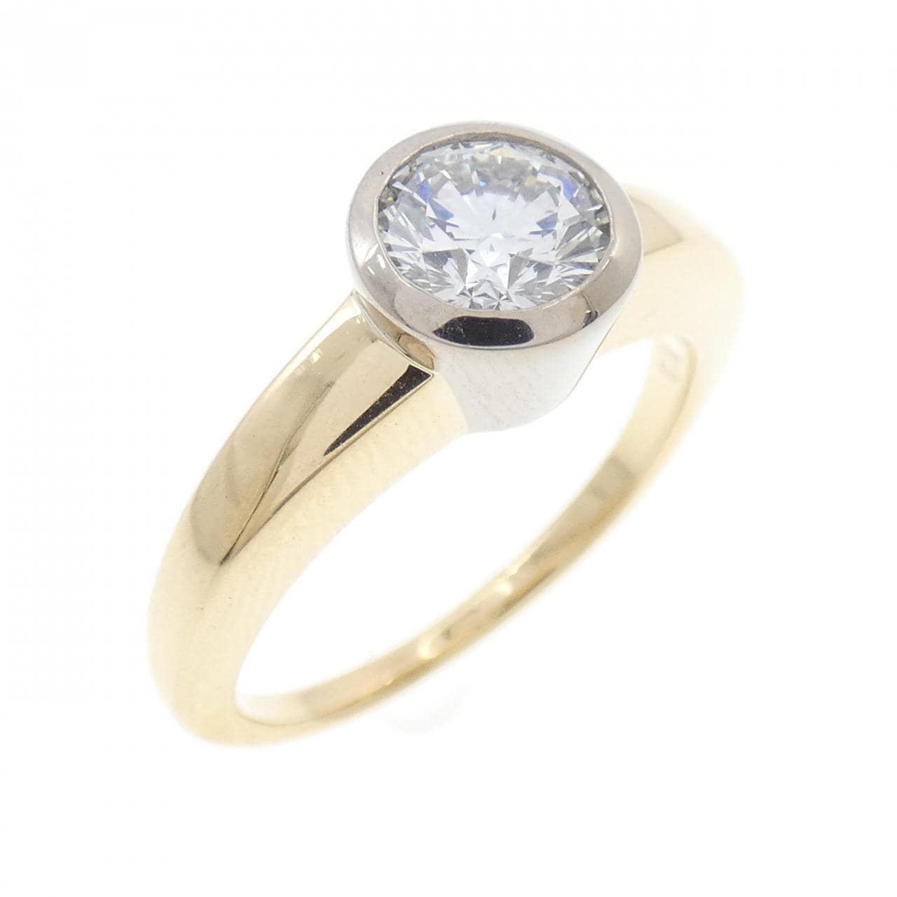 K18YG/K18WG ダイヤモンド リング 0.75CT