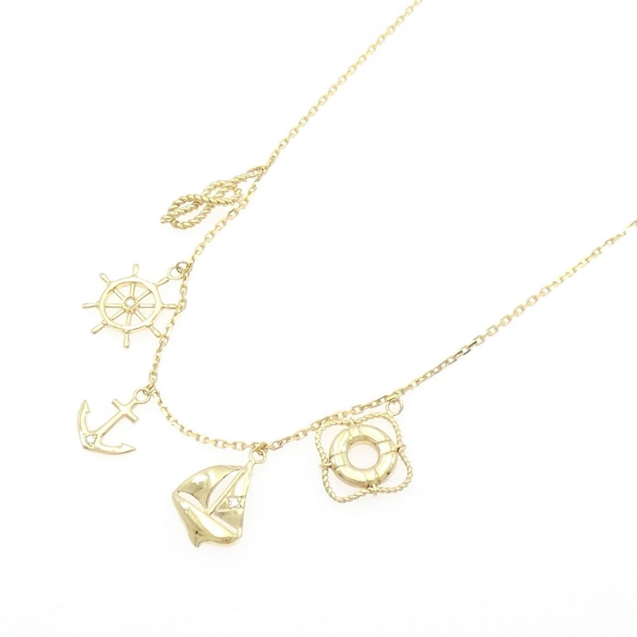 K18YG ダイヤモンド ネックレス