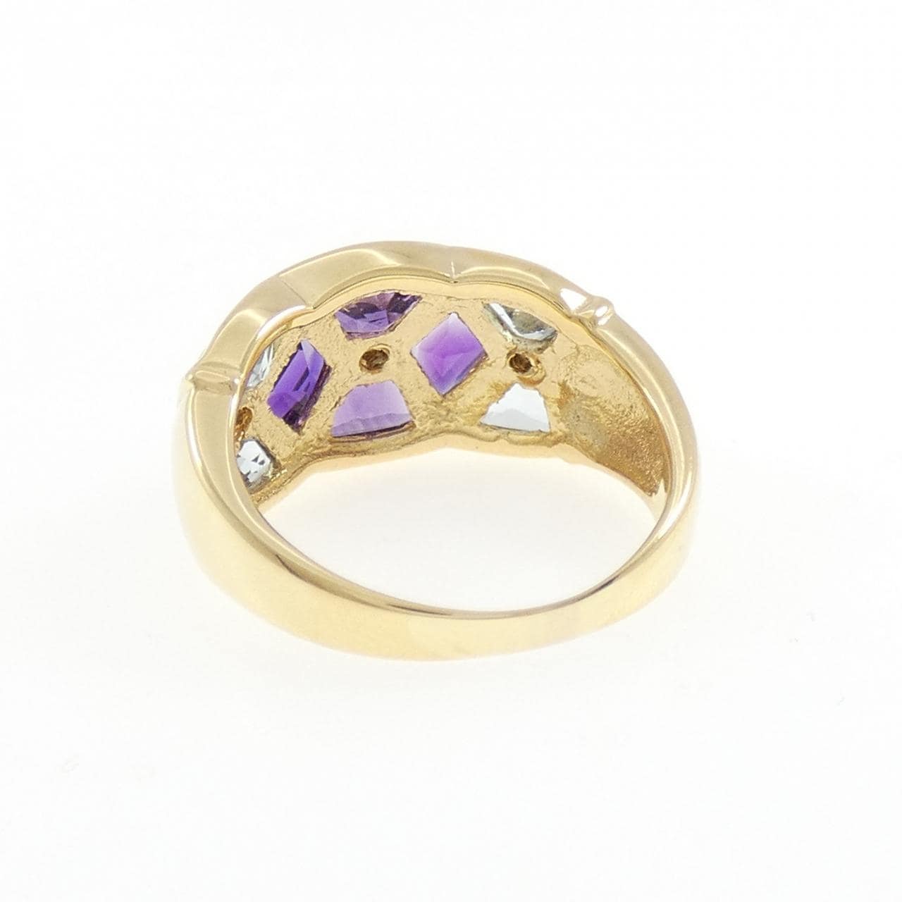 K18YG カラーストーン リング