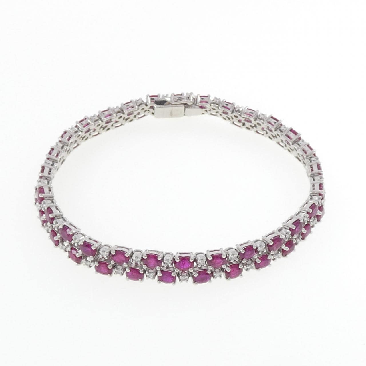 PT900 ルビー ブレスレット 12.92CT