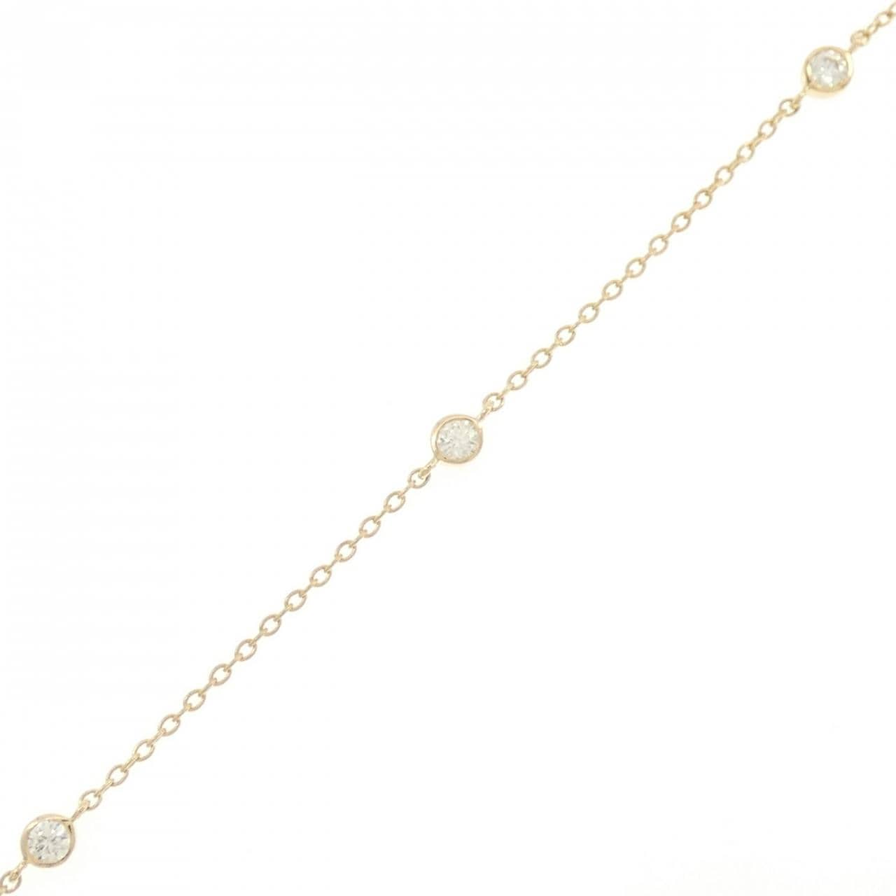 K18YG ダイヤモンド ブレスレット 0.14CT