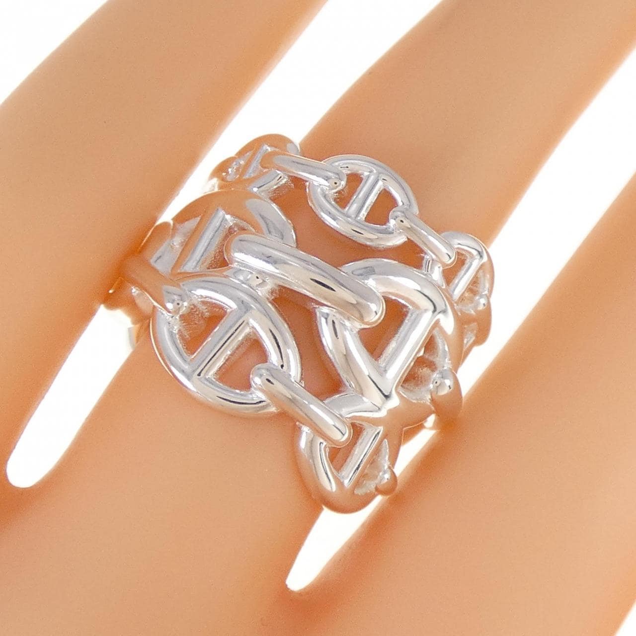 HERMES Chène d&#39;Angle Anchenée Ring