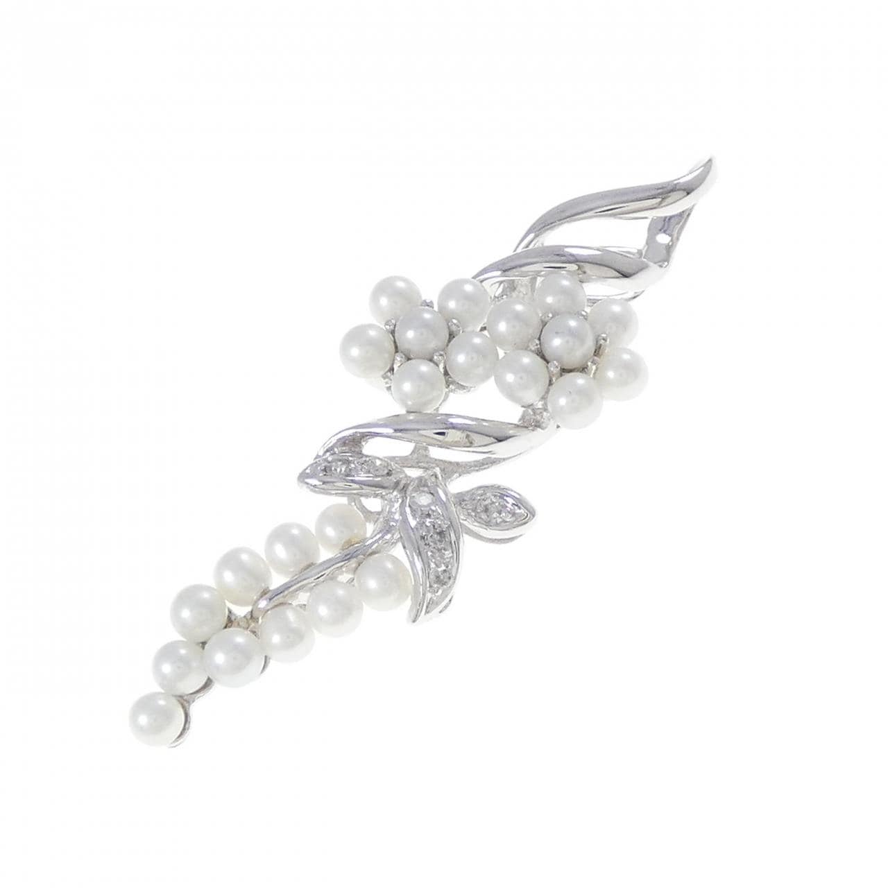 K18WG 淡水パール ペンダント