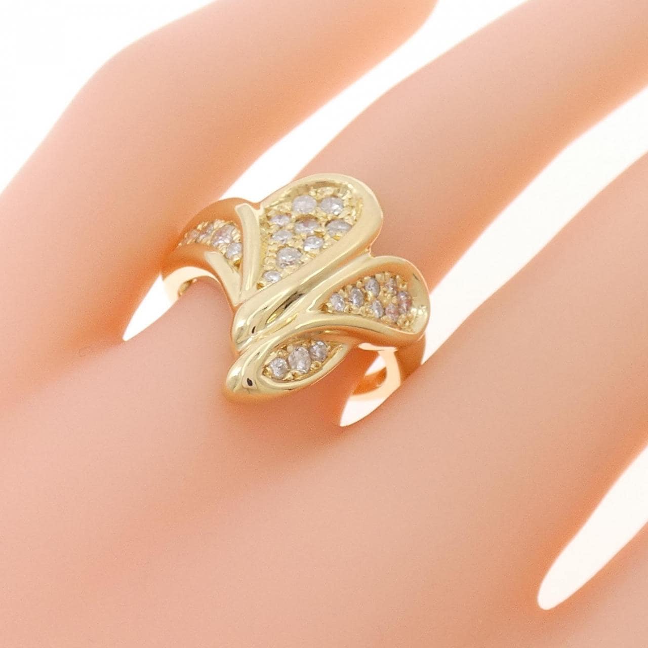 K18YG ダイヤモンド リング 0.50CT