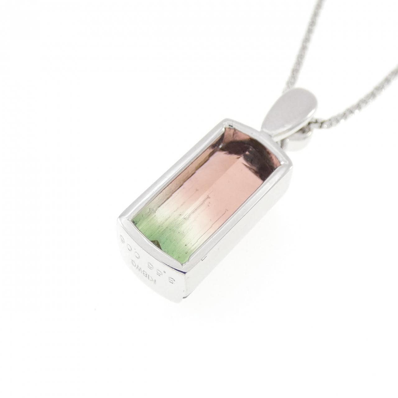 K18WG トルマリン ネックレス 3.66CT