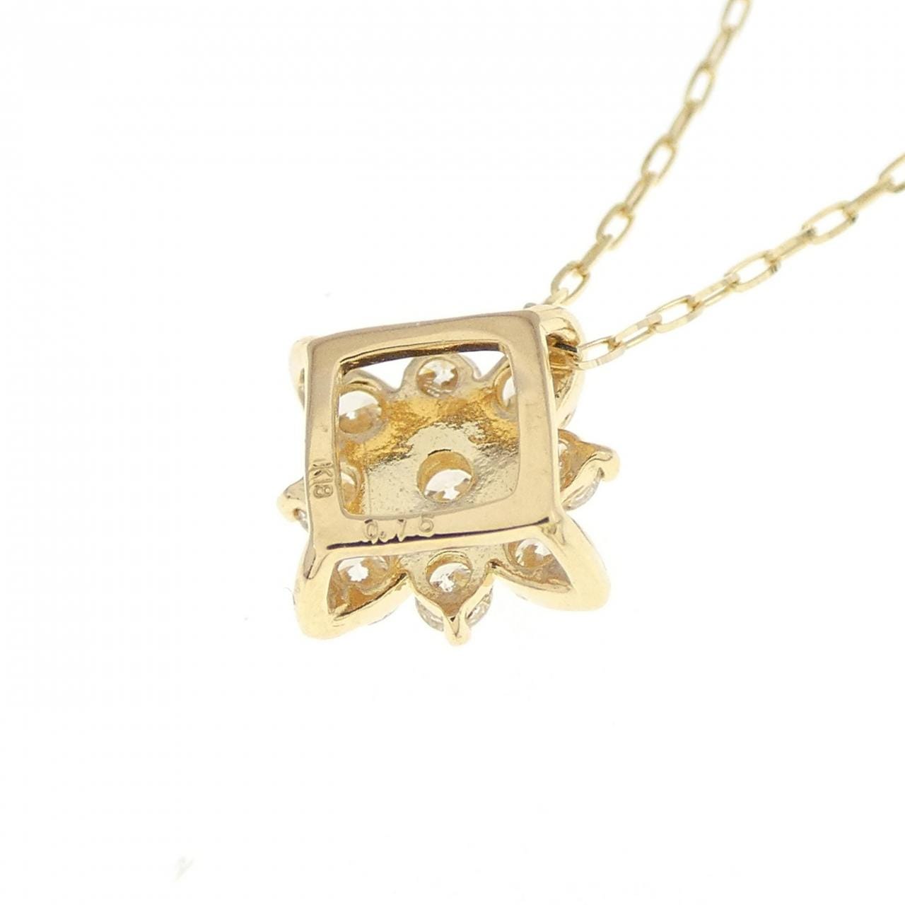 [BRAND NEW] K18YG Diamond necklace 0.16CT