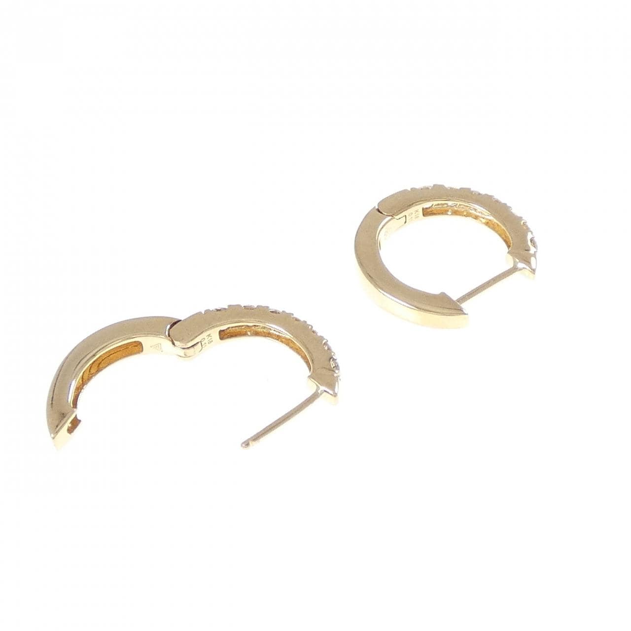 K18YG ダイヤモンド ピアス 0.22CT