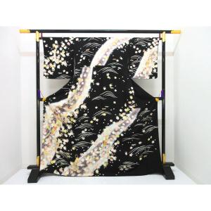 訪問着　友禅金彩加工　ボカシ染