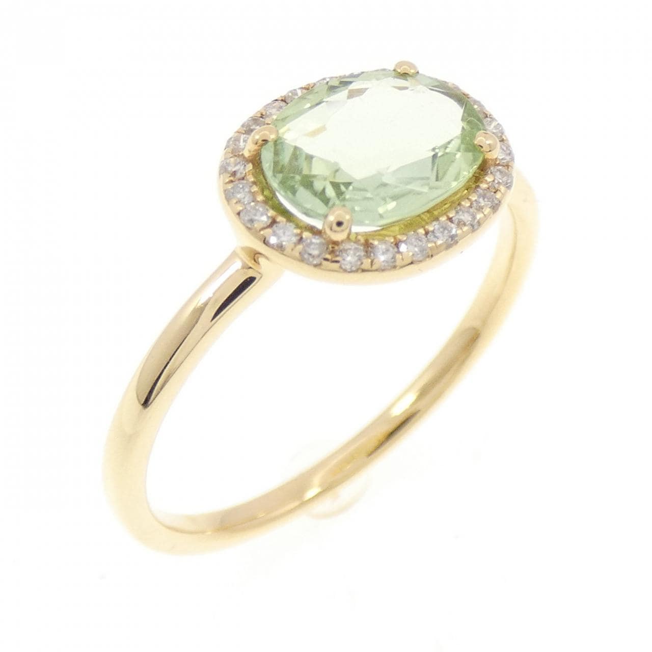 【新品】K18YG トルマリン リング 0.97CT