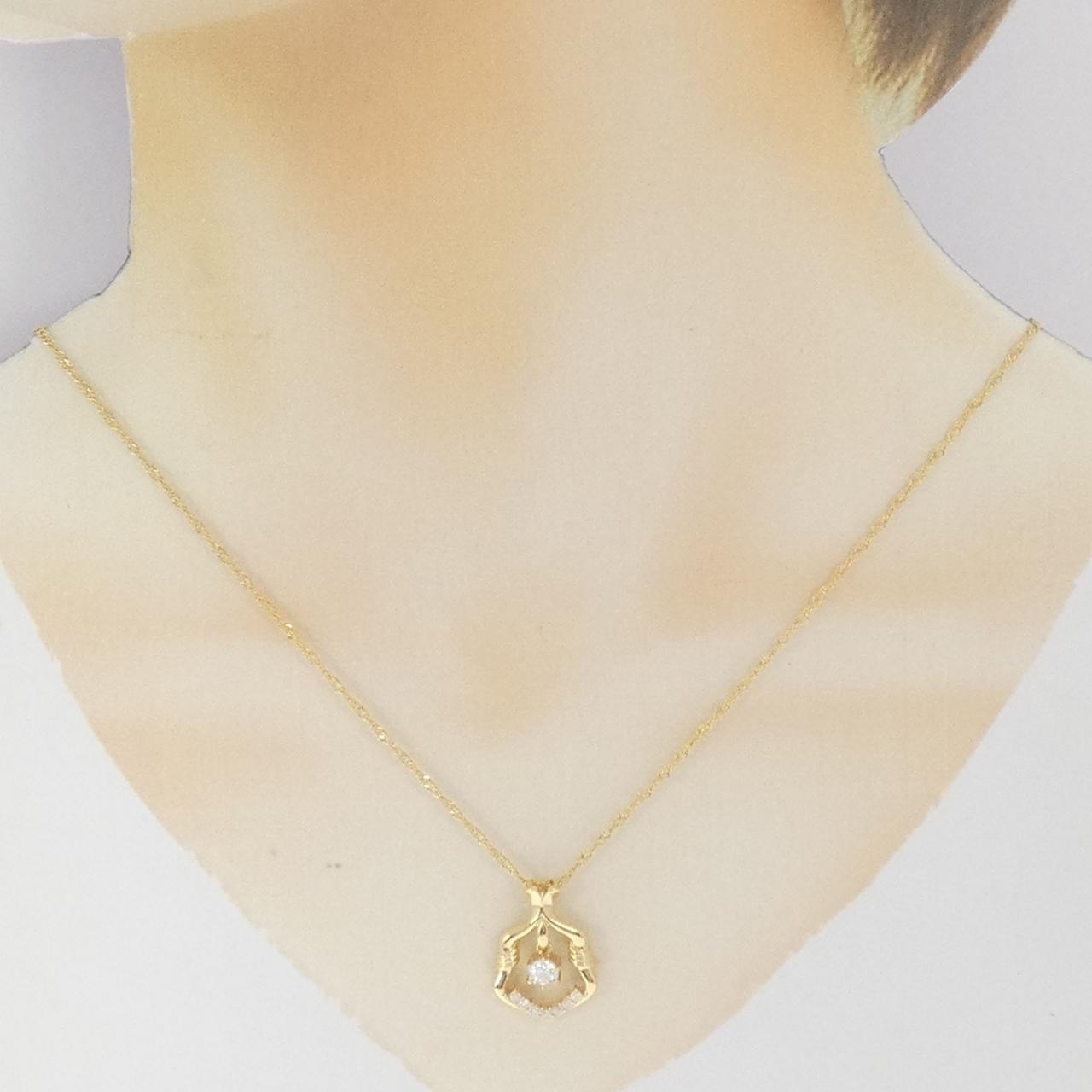 K18YG ダイヤモンド ネックレス 0.25CT
