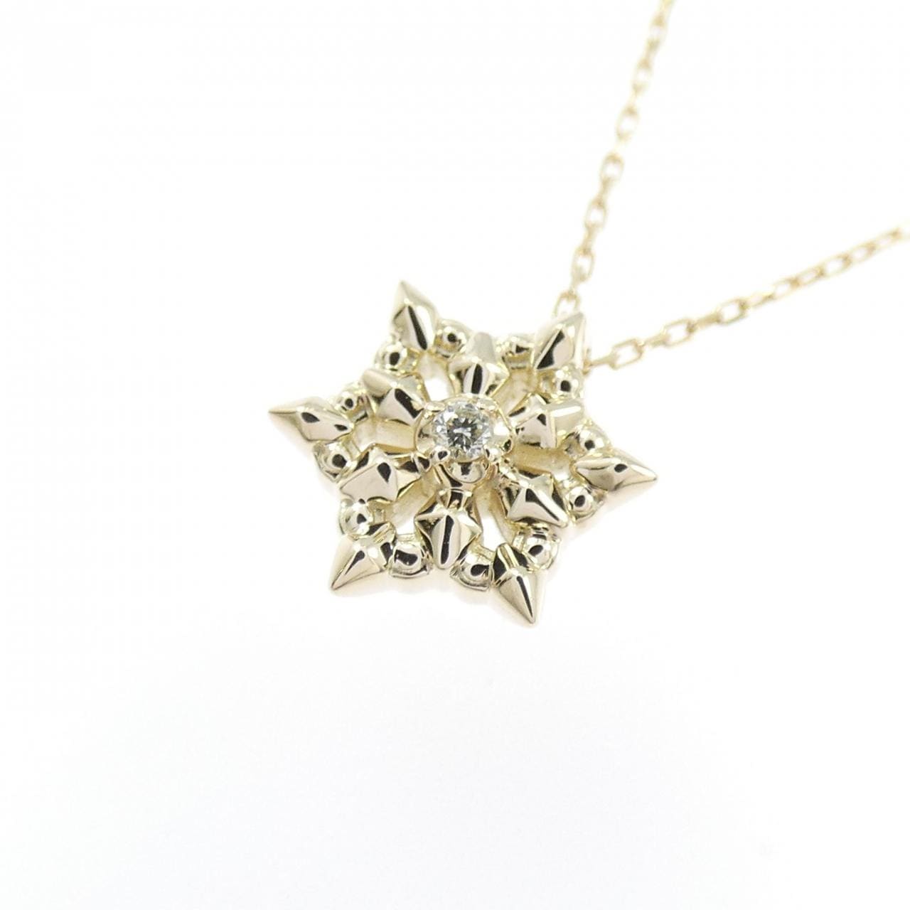 K10YG ダイヤモンド ネックレス 0.01CT