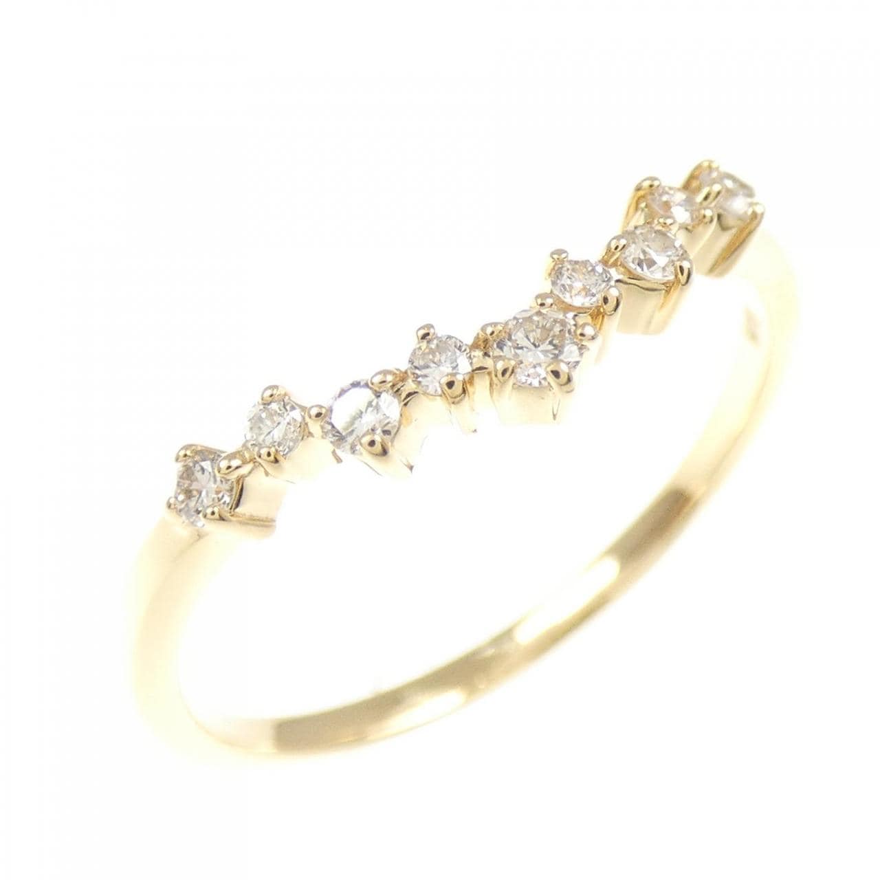 K18YG ダイヤモンド リング 0.11CT