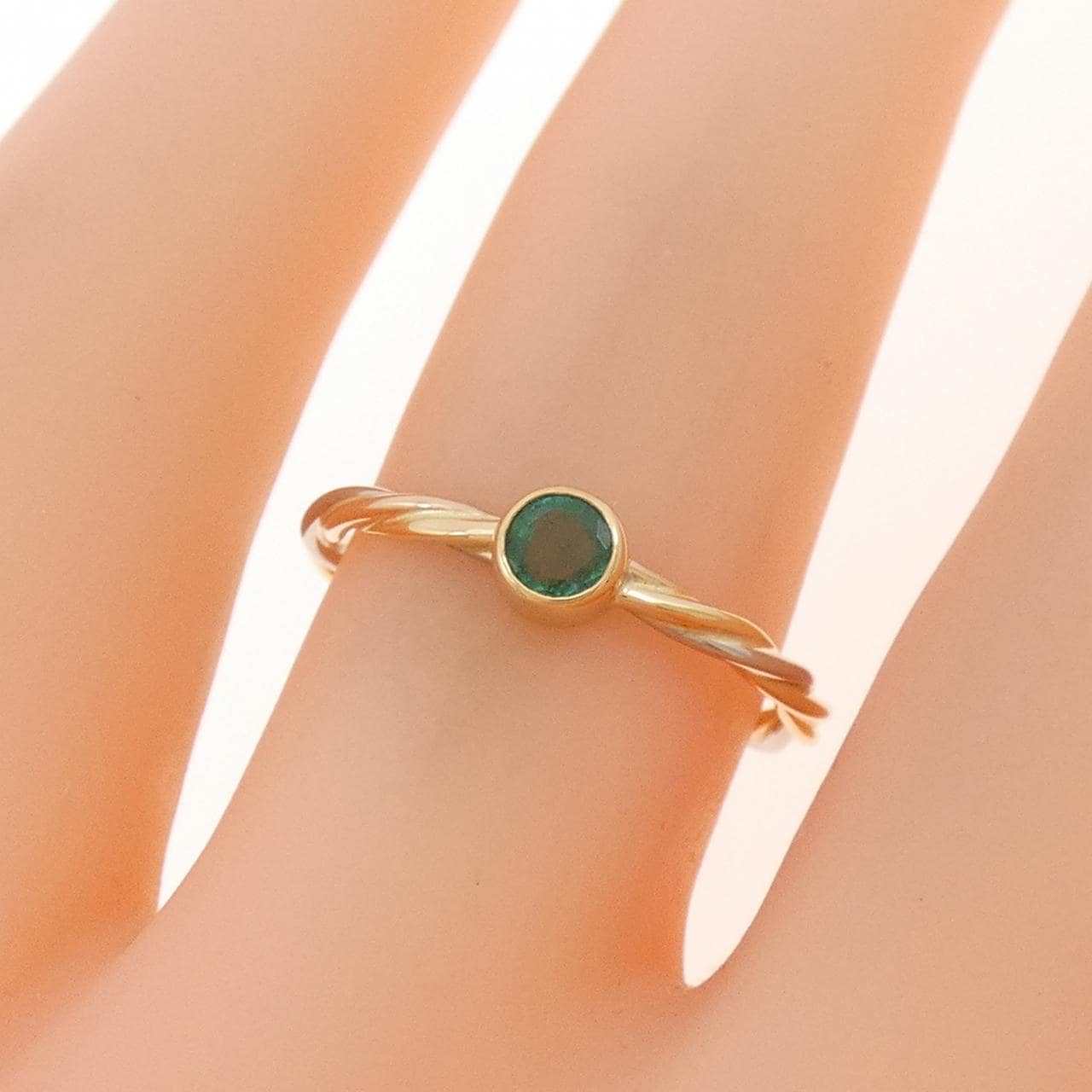 【ヴィンテージ】カルティエ スリーゴールドツイスト リング