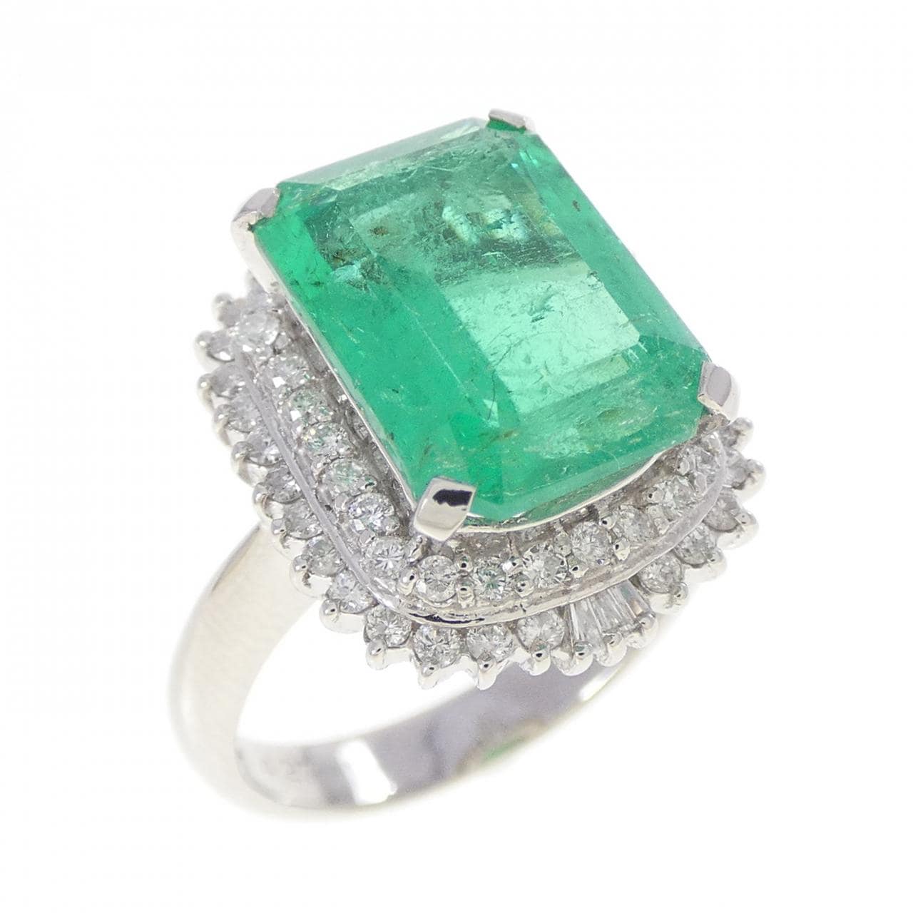 PT900 エメラルド リング 4.27CT