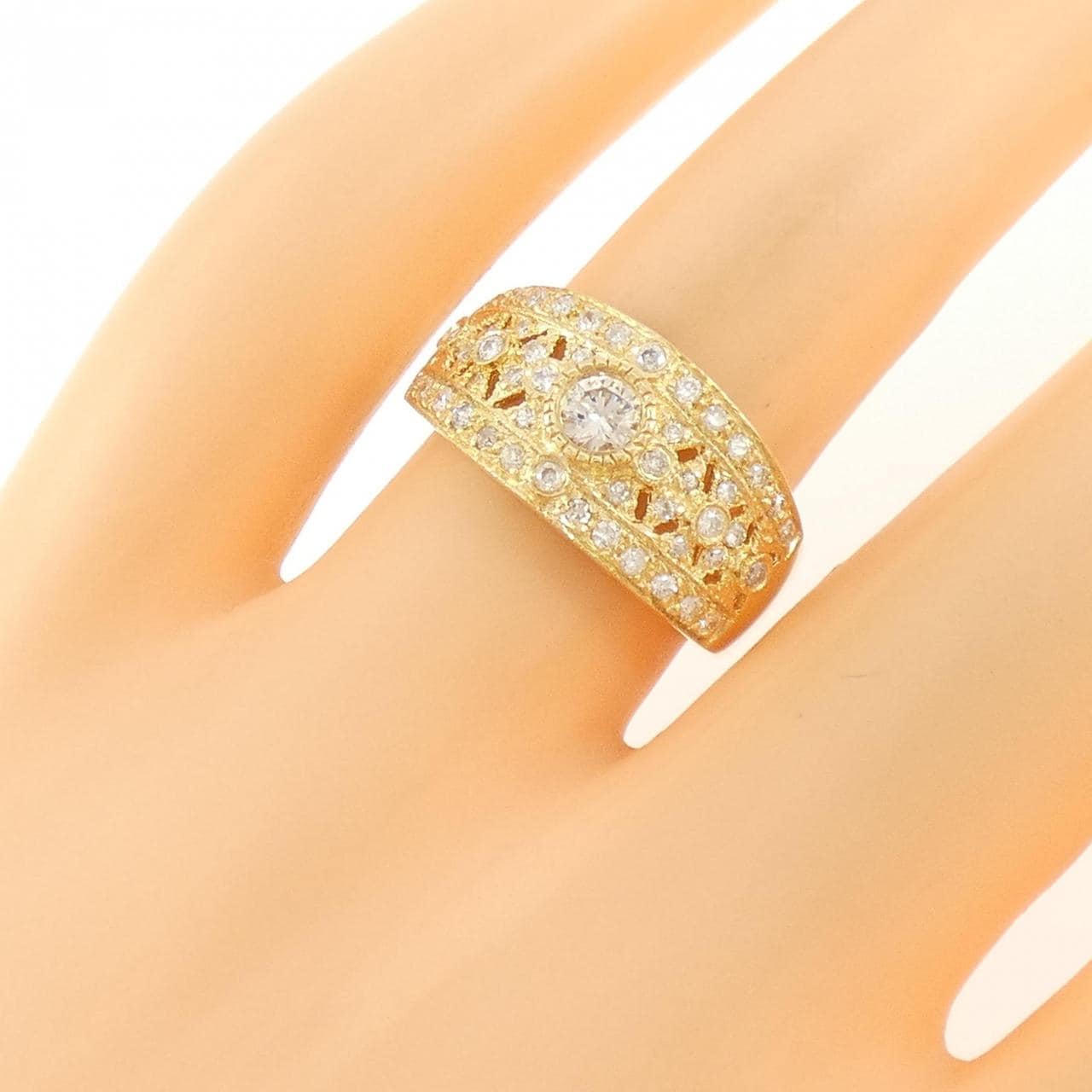 K18YG ダイヤモンド リング 0.30CT