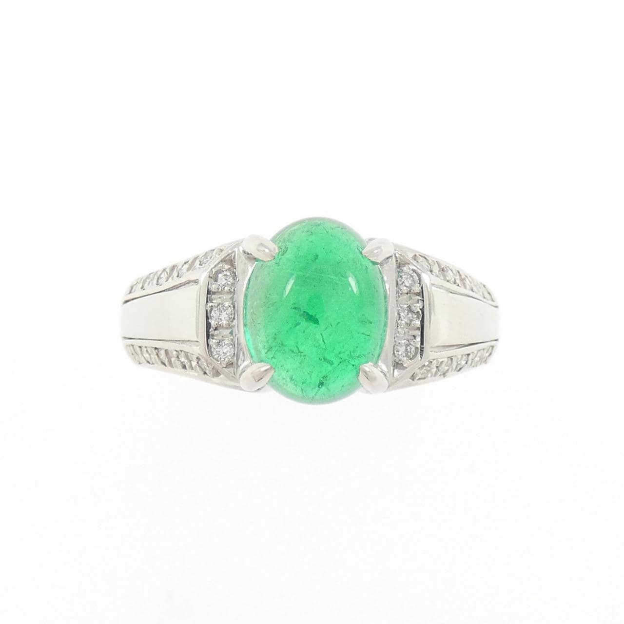PT900 エメラルド リング 2.02CT