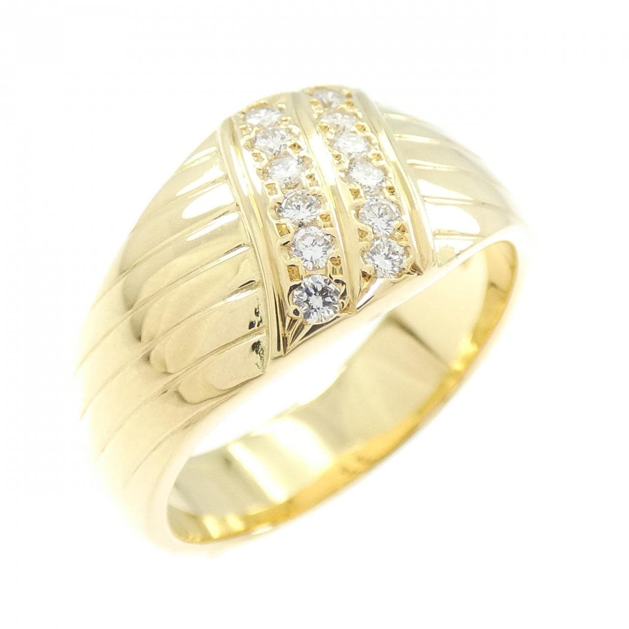 K18YG ダイヤモンド リング 0.21CT