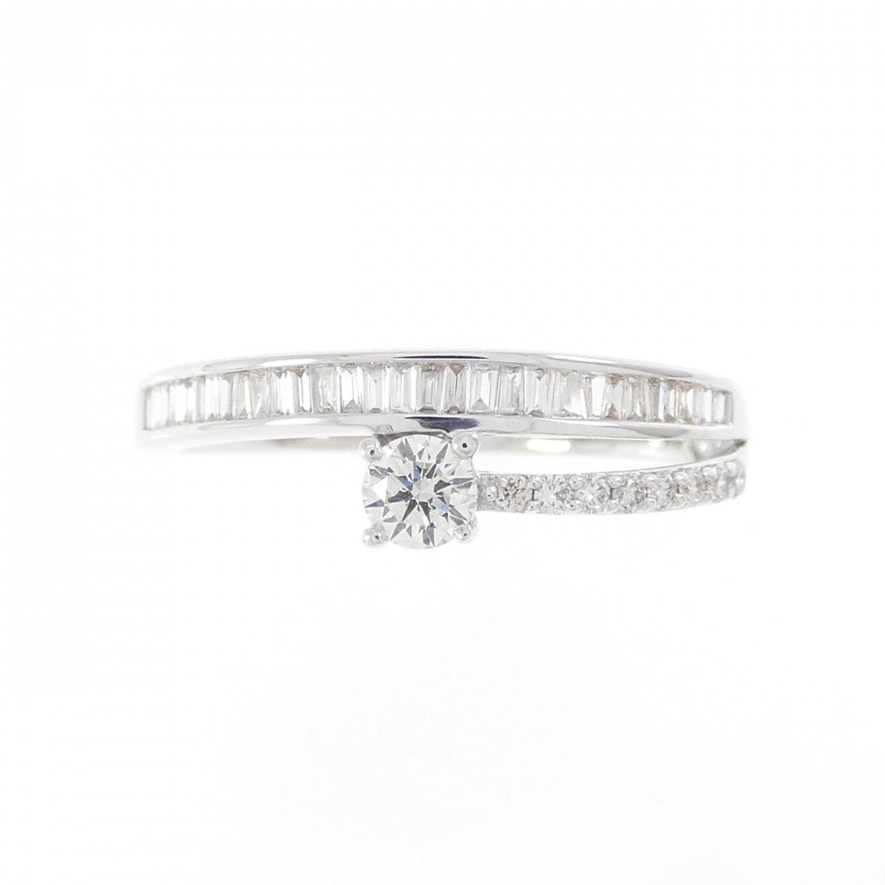 K18WG ダイヤモンド リング 0.16CT