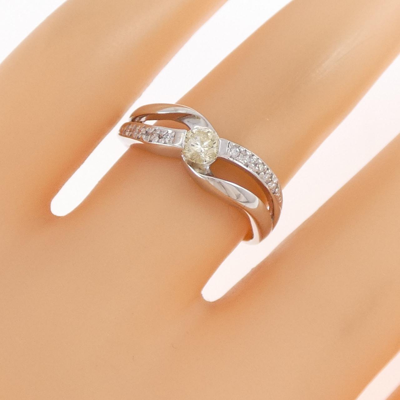 K18WG ダイヤモンド リング 0.23CT