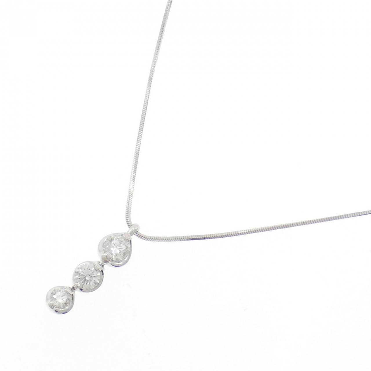 PT900/PT850 ダイヤモンド ネックレス 0.50CT