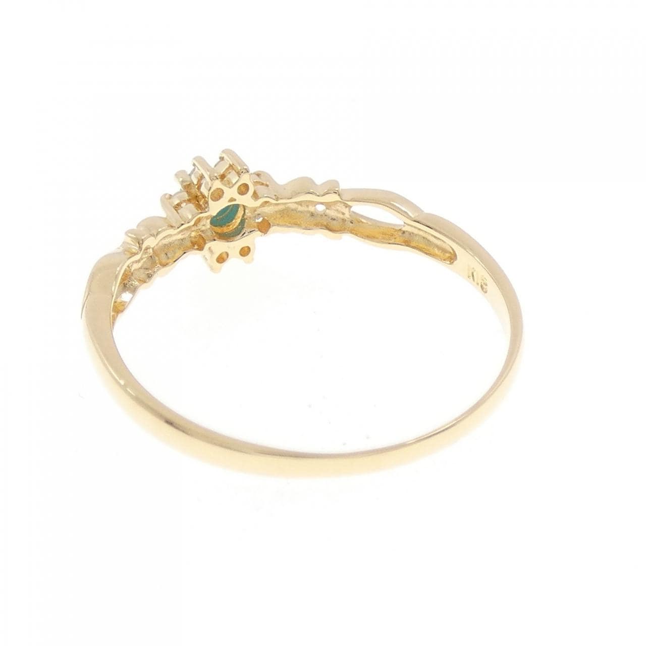 K18YG ターコイズ リング