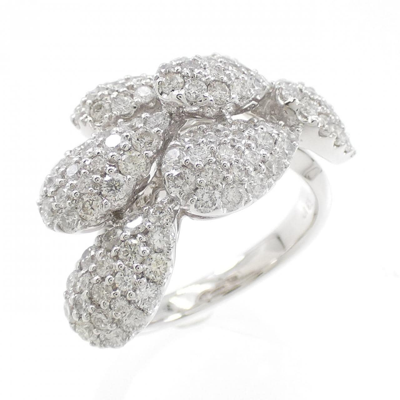 K18WG ダイヤモンド リング 1.89CT