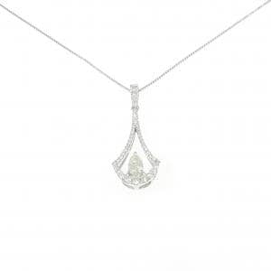 K18WG ダイヤモンド ネックレス 0.758CT