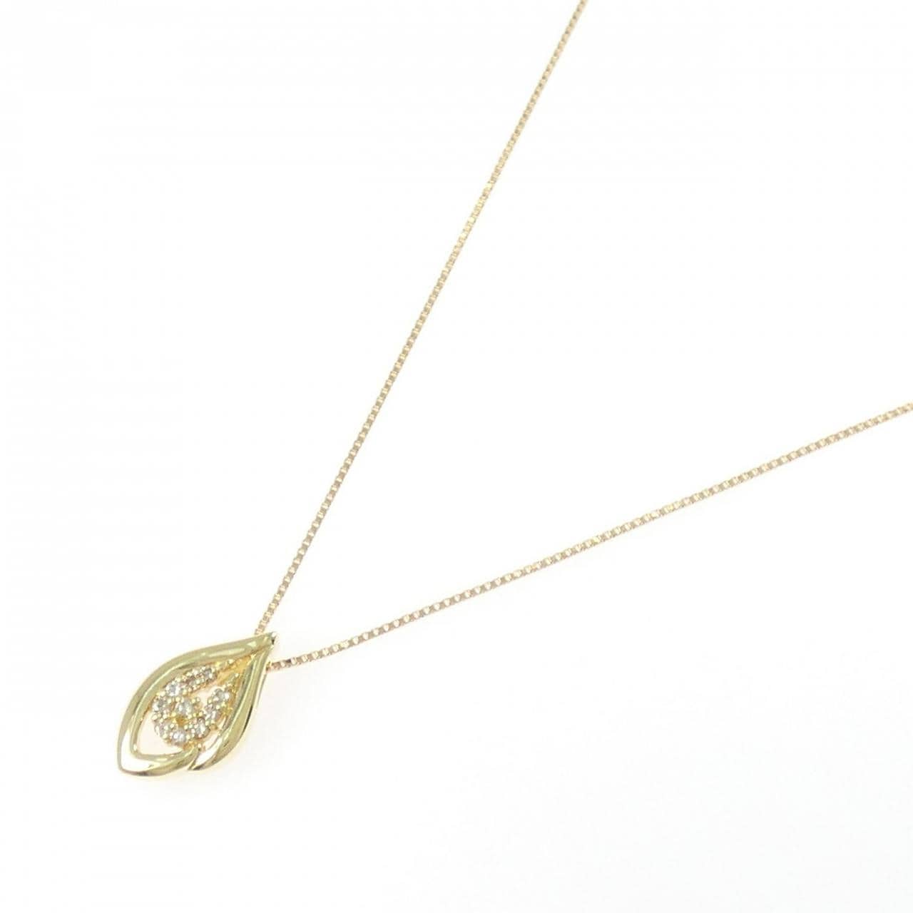 K18YG ダイヤモンド ネックレス 0.15CT