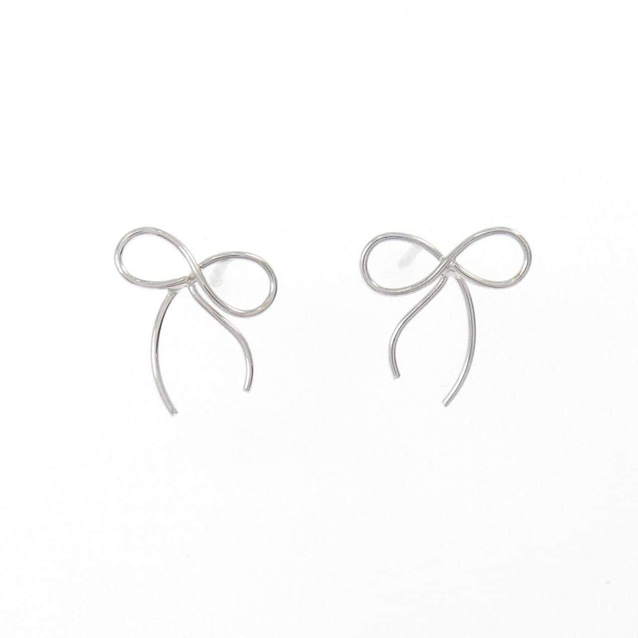 K14WG リボン ピアス