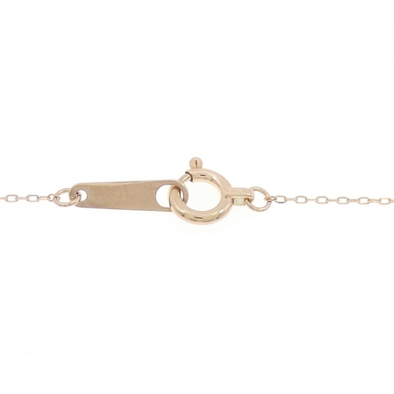 K18PG クロス ダイヤモンド ネックレス 0.20CT