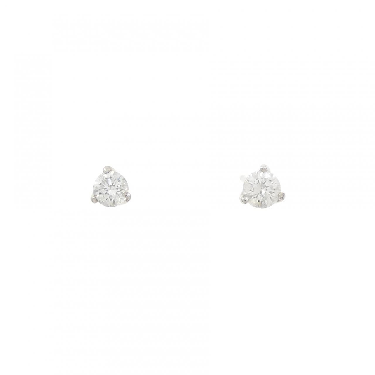PT900 ダイヤモンド ピアス 0.30CT
