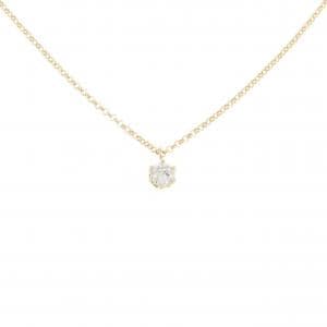 K18YG ソリティア ダイヤモンド ネックレス 0.133CT