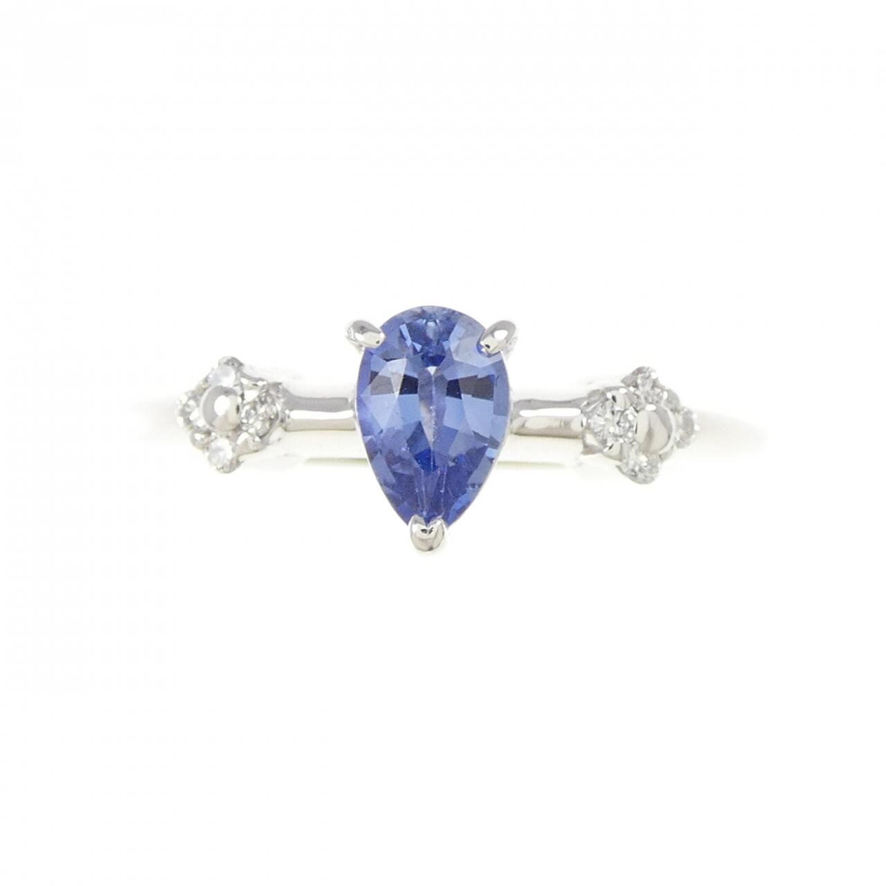 K18WG サファイヤ リング 0.518CT