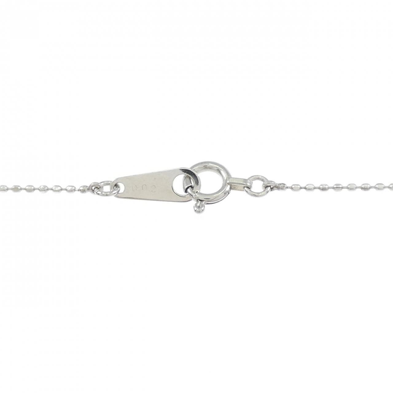 PT900/PT850 ハート ダイヤモンド ネックレス 0.02CT