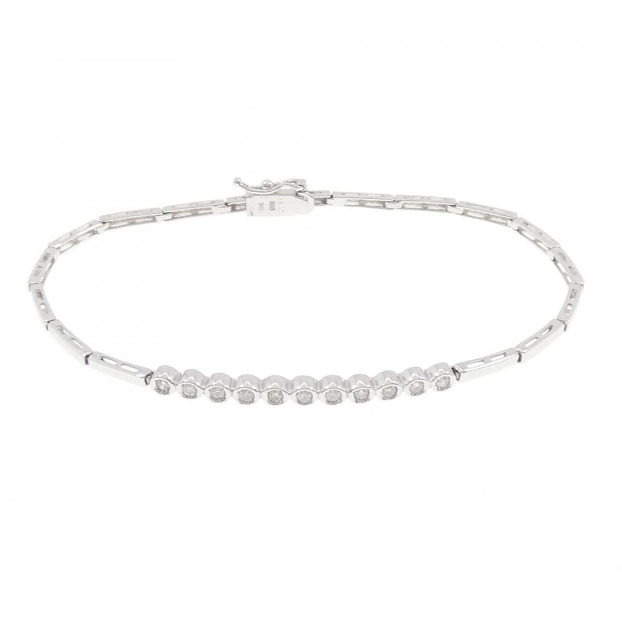 K18WG ダイヤモンド ブレスレット 0.21CT