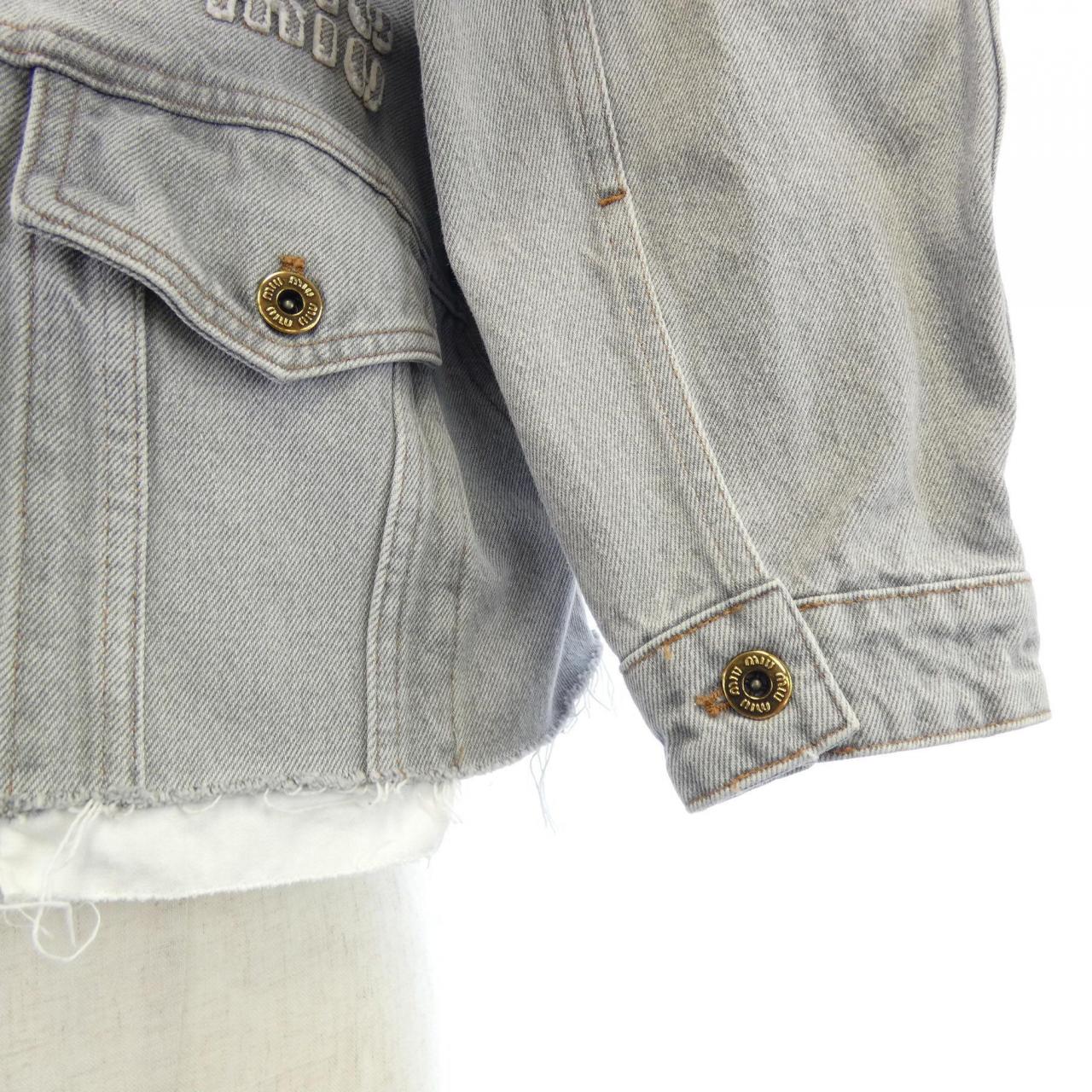 ミュウミュウ MIU MIU GWB148 S231 13LF デニムジャケット