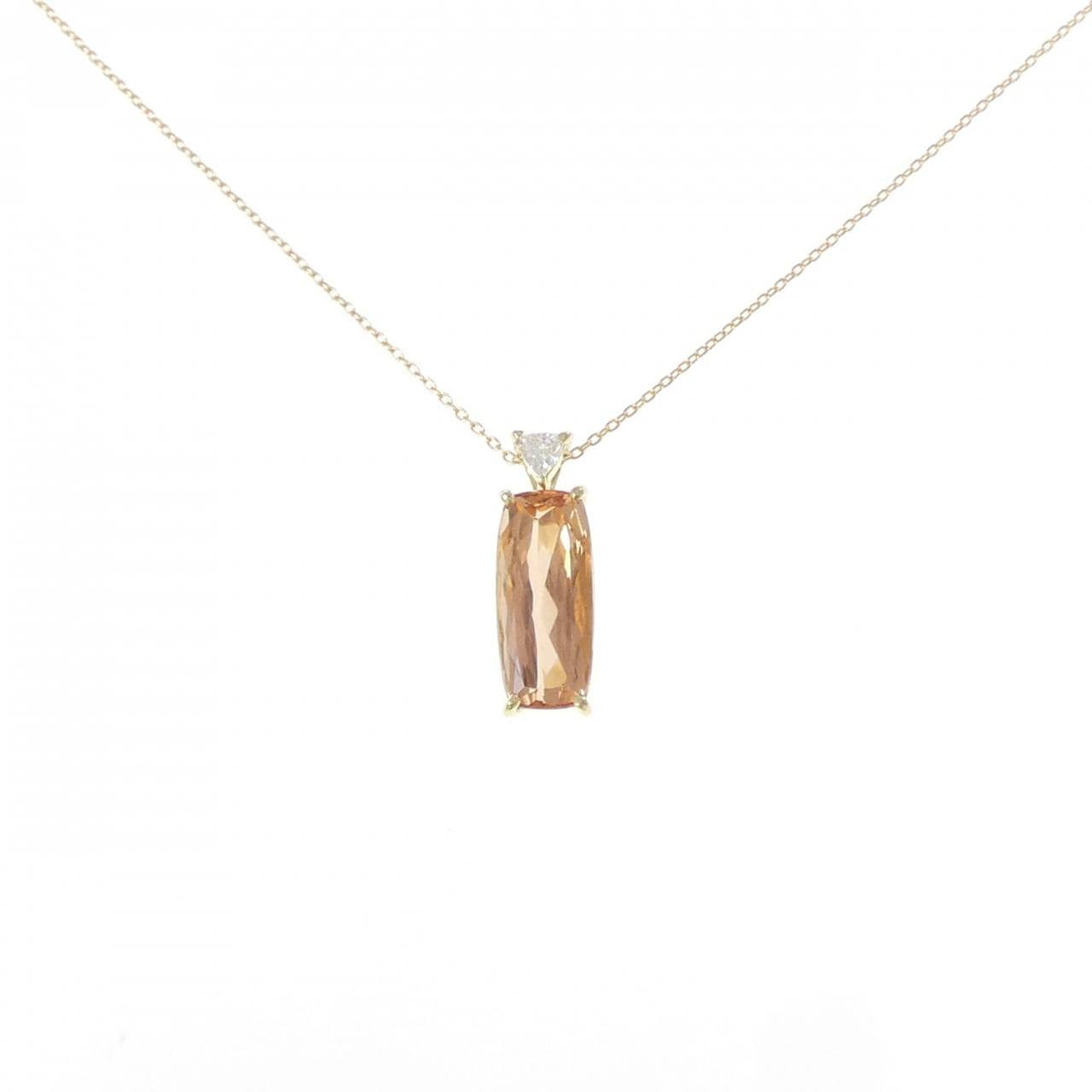 750YG/K18YG インペリアルトパーズ ネックレス