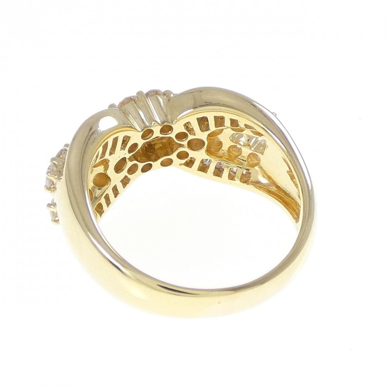 18KYG ダイヤモンド リング 1.73CT