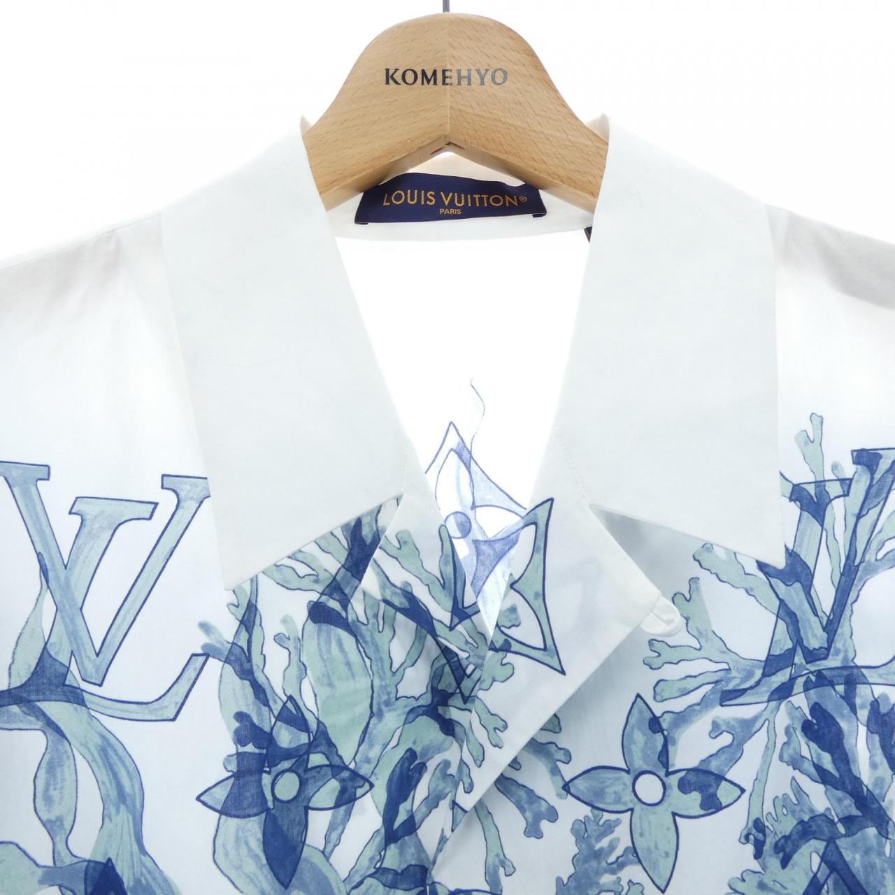 ルイヴィトン LOUIS VUITTON グラフィックショートスリーブコットンシャツ HPS36WAAV S／Sシャツ