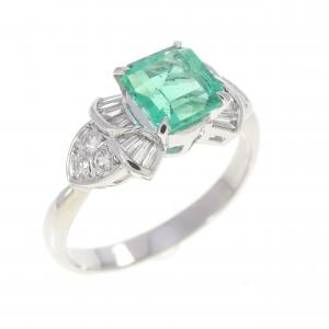 PT900 エメラルド リング 0.88CT