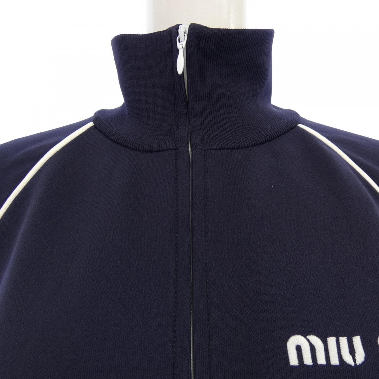 ミュウミュウ MIU MIU テクニカルヤーン スウェットシャツ MMF881 SOOO 148O ブルゾン